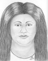 Forensic sketch of woman